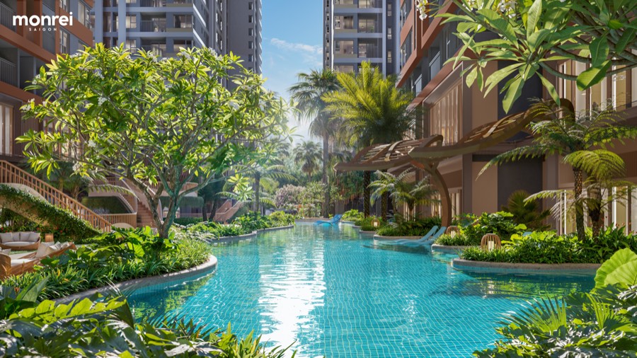Khu trị liệu thủy lực giữa cảnh quan