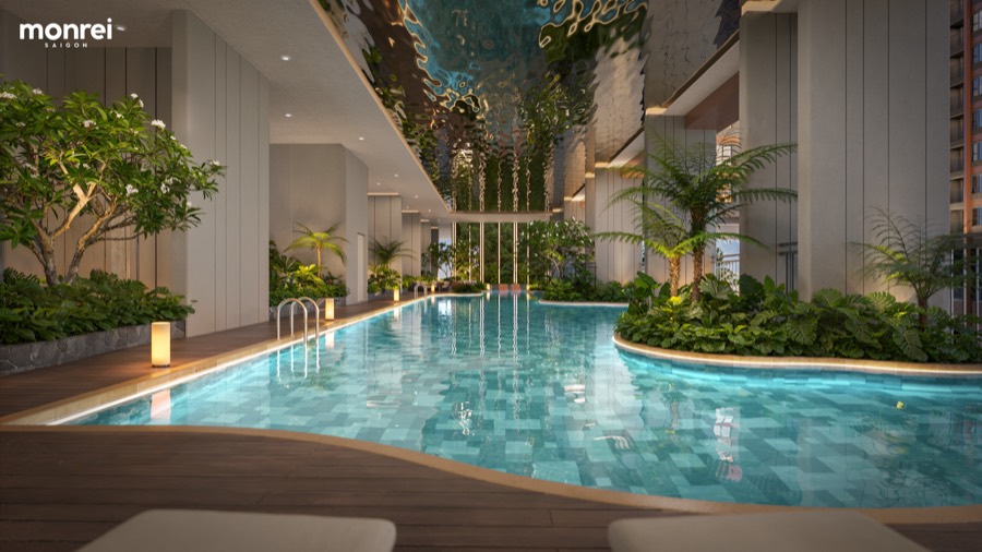 Hồ bơi dài tầng 20